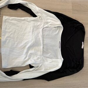 Sincerely Jules Black and White Long Sleeve Tops